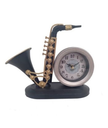 Signes Grimalt By SIGRIS - Reloj Saxofón Vintage Negro de Metal | Reloj Sobremesa Reloj Sobremesa Vintage Relojes