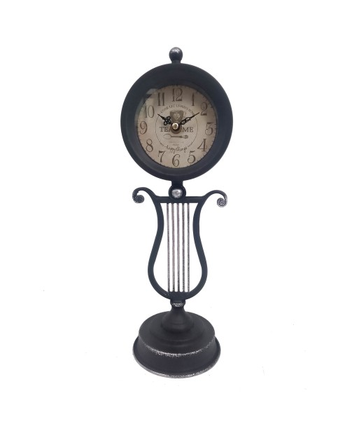 Signes Grimalt By SIGRIS - Reloj Arpa Vintage Negro de Metal | Reloj Sobremesa Reloj Sobremesa Vintage Relojes