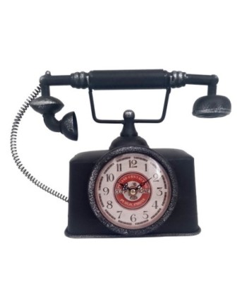 Signes Grimalt By SIGRIS - Reloj Telefono Vintage Negro de Metal | Reloj Sobremesa Reloj Sobremesa Vintage Relojes