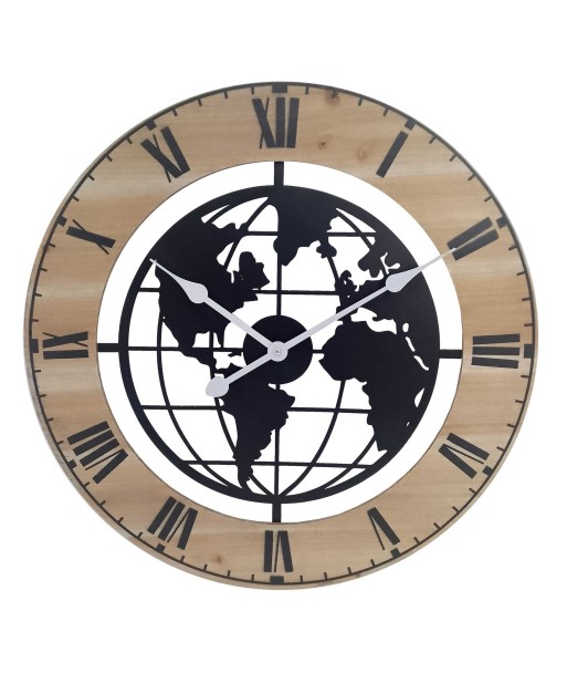 Signes Grimalt By SIGRIS - Reloj Marrón de Metal | Reloj Vintage Pared Reloj Pared Vintage 60x5x60cm