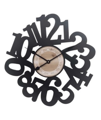 Signes Grimalt By SIGRIS - Reloj Abstracto Negro de Metal | Reloj Reloj Vintage Pared Reloj Pared Vintage 60x5x60cm
