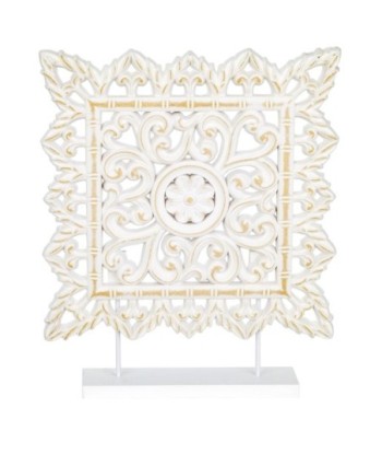 Signes Grimalt By SIGRIS - Adorno con base Mosaico Blanco de Mdf | Figura Figuras Decorativas Decoracion Salon