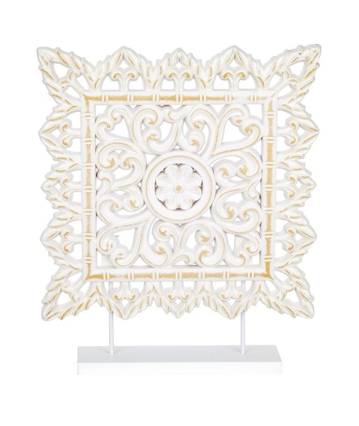 Signes Grimalt By SIGRIS - Adorno con base Mosaico Blanco de Mdf | Figura Figuras Decorativas Decoracion Salon