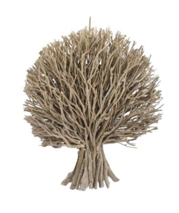 Adorno de Pared Árbol de Madera para Decoración de Jardín y Hogar, Estilo Natural y Elegante, 40x10x50 cm