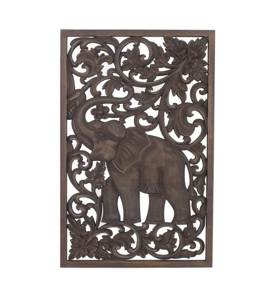Signes Grimalt By SIGRIS - Adorno Pared Elefante Marrón de Mdf | Placa de Madera Placa Decorativa Placas Decorativas