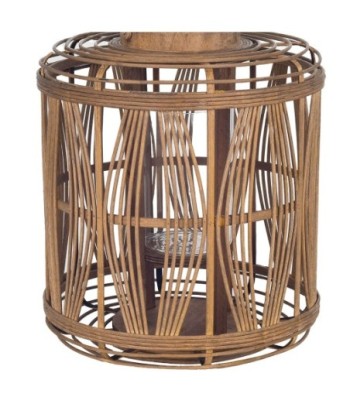 Signes Grimalt By SIGRIS - Candelabro con asa Marrón de Madera | Candelabro Candelabro Decoracion Candelabro Mesa