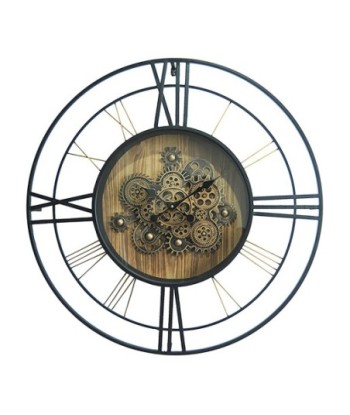 Signes Grimalt By SIGRIS - Reloj Pared con mecanismo Negro de Metal Y Cristal | Reloj Reloj Vintage Pared Reloj
