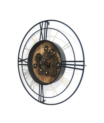 Signes Grimalt By SIGRIS - Reloj Pared con mecanismo Negro de Metal Y Cristal | Reloj Reloj Vintage Pared Reloj
