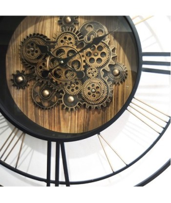 Signes Grimalt By SIGRIS - Reloj Pared con mecanismo Negro de Metal Y Cristal | Reloj Reloj Vintage Pared Reloj