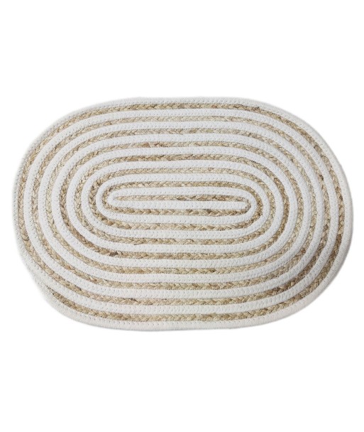 Signes Grimalt By SIGRIS - Salvamantel Blanco de Fibra Vegetal-Cuerda | Salvamanteles Mantel Individual Salvamanteles
