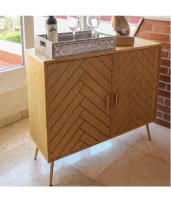 Signes Grimalt By SIGRIS - Mueble Marrón de Mdf | Mueble Auxiliar Aparador Industrial Aparador Rustico 80x30x80cm