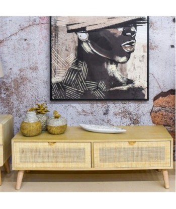 Signes Grimalt By SIGRIS - Mueble Tv con dos Cajones Marrón de Mdf | Mueble TV Mueble Tv Televisión 40x40x120cm