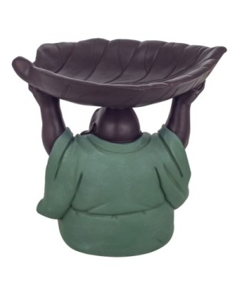 Signes Grimalt By SIGRIS - Figura buda con plato Azul de Resina | Figura de Buda Figuras Decorativas Decoracion