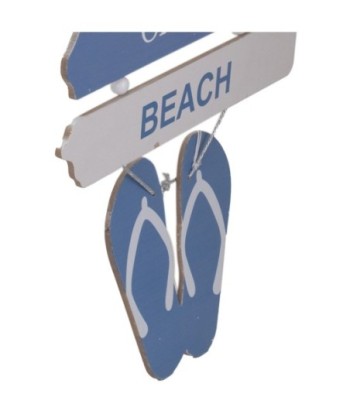 Signes Grimalt By SIGRIS - Adorno Pared Beach Azul de Mdf | Figura Marinera Aplique Pared Adornos Náuticos 54x1x35cm