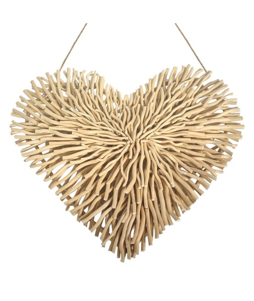 Adorno de Pared Corazón Decorativo para Jardín, Estilo Único en Madera, Ideal para Regalos y Decoración del Hogar