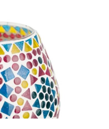 By Sigris - Lámpara marroquí copa Multicolor de Cristal Vidrio | Lámpara de Sobremesa Lampara Mesa De Noche Lamparas