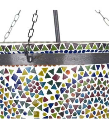 Signes Grimalt By SIGRIS - Lámpara marroquí techo Multicolor de Cristal Vidrio | Lámpara de Techo Lampara Mesa