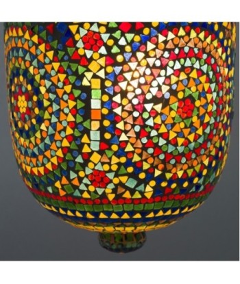 Signes Grimalt By SIGRIS - Lámpara marroquí techo Multicolor de Cristal Vidrio | Lámpara de Techo Lampara Mesa