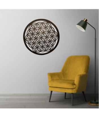 Signes Grimalt By SIGRIS - Flor de la vida Negro de Metal | Aplique Metal Mandalas Decorativos Mandalas Decorativos