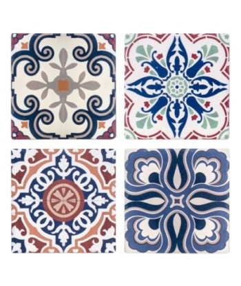 By SIGRIS Salvamantel 4 Unidades Multicolor de Ceramica 1X11X11cm Salvamantel Mantel Individual Salvamanteles
