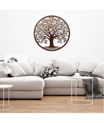 By SIGRIS Adorno Arbol de la Vida Negro de Metal 82X1X82cm Aplique Metal Mandalas Decorativos Mandalas Decorativos