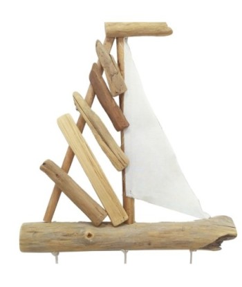 Signes Grimalt By SIGRIS - Colgante marinero Azul de Madera | Colgante Aplique Pared Adornos Náuticos 57x6x30cm