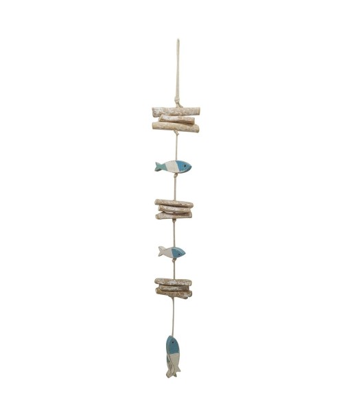 Signes Grimalt By SIGRIS - Colgante marinero Azul de Madera | Colgante Aplique Pared Adornos Náuticos 80x10x10cm