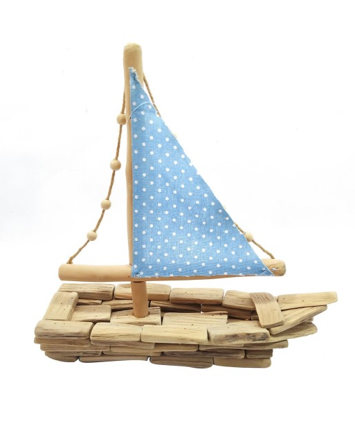 Signes Grimalt By SIGRIS - Barco velero Azul de Madera | Modelismo de Barcos Maqueta Velero Madera 36x12x32cm