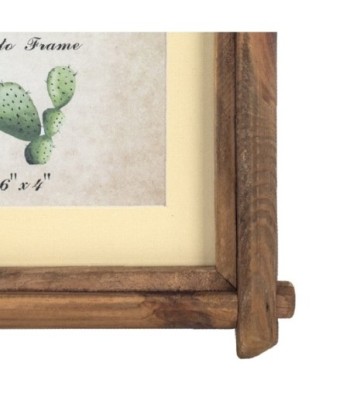 By SIGRIS Cuadro Pared 2 Marco Foto Marrón de Madera 36*4*25cm Cuadro