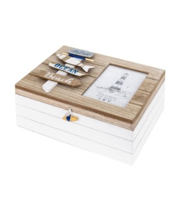 By SIGRIS Marco Multicolor de Mdf Y Cristal 11*20*25cm