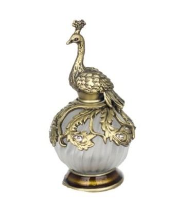 By SIGRIS Botella Perfume Gris de Metal 9X5X5cm Aceite Esencia