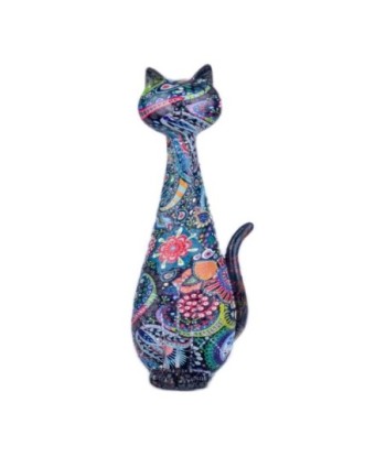 By SIGRIS Figura Gato Negro de Resina 21X6X8cm Figura de Gato Decoración Hogar Figuras De Resina Para Jardin