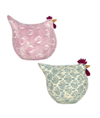 By SIGRIS Figura Gallinas 2 Unidades MULTICOLOR de Resina 12*10*13cm Figura de Animal