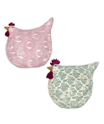 By SIGRIS Figura Gallinas 2 Unidades MULTICOLOR de Resina 12*10*13cm Figura de Animal