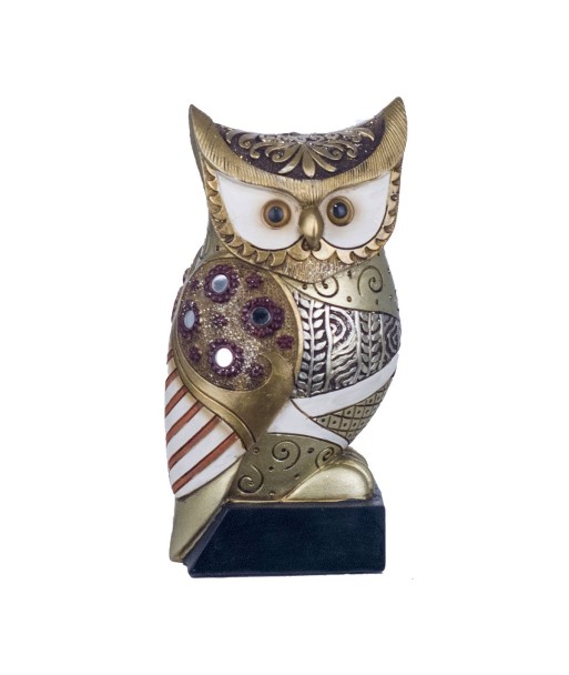 By SIGRIS Figura Búho Marrón de Resina 21X9X11cm Figura de Búho Decoración Hogar Figuras De Resina Para Jardin