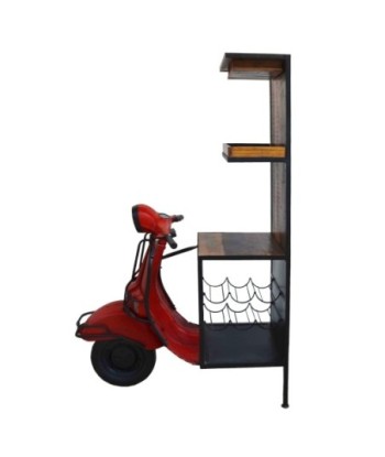By SIGRIS Mueble Vespa Bar Rojo de Madera de deriva 183*70*110cm Barra