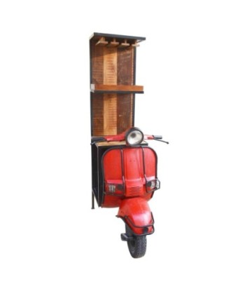 By SIGRIS Mueble Vespa Bar Rojo de Madera de deriva 183*70*110cm Barra