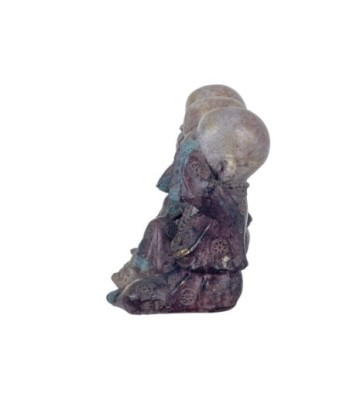 By SIGRIS Figura Budas 3 Unidades Gris de Resina 17*12*25cm Figura de Buda