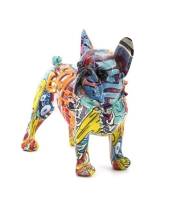 By SIGRIS Figura Bulldog Frances Multicolor de Resina 20*10*23cm Figura de Perro