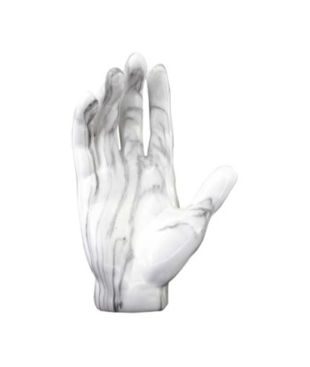 By SIGRIS Figura Mano Blanco de Resina 35*10*22cm Figura
