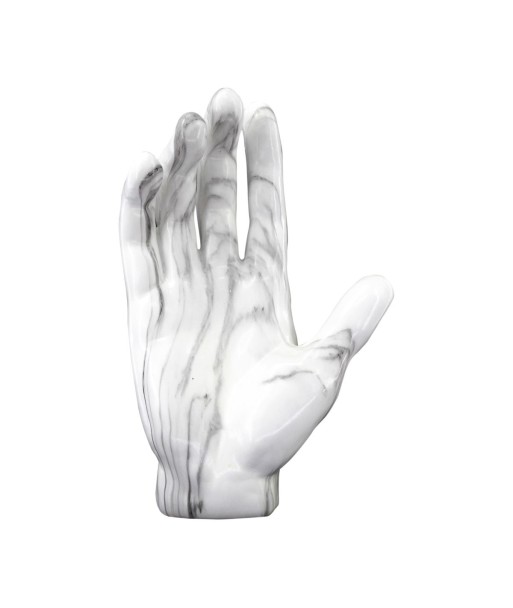 By SIGRIS Figura Mano Blanco de Resina 35*10*22cm Figura
