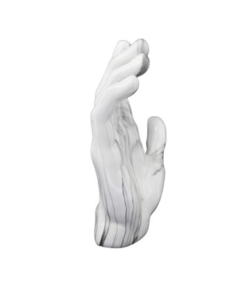 By SIGRIS Figura Mano Blanco de Resina 35*10*22cm Figura
