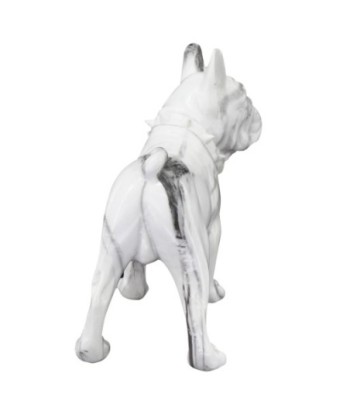 By SIGRIS Figura Bulldog Frances Blanco de Resina 19*10*23cm Figura de Perro