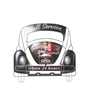 By SIGRIS Placa de Metal Negro de Metal 46*5*49cm