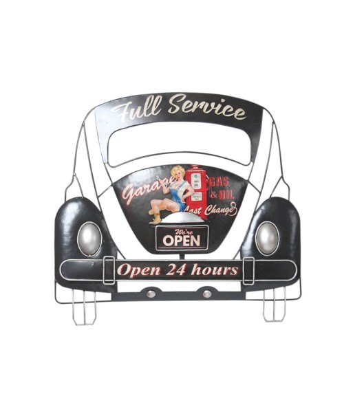 By SIGRIS Placa de Metal Negro de Metal 46*5*49cm