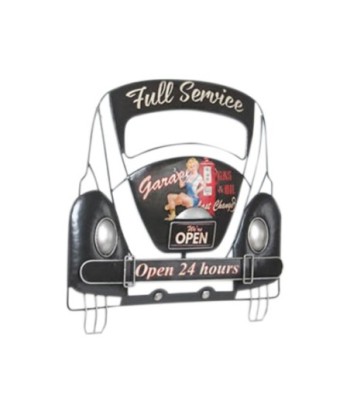 By SIGRIS Placa de Metal Negro de Metal 46*5*49cm