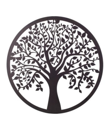 By SIGRIS Colgante Árbol de la Vida Marrón de Metal 50*1*50cm Colgante