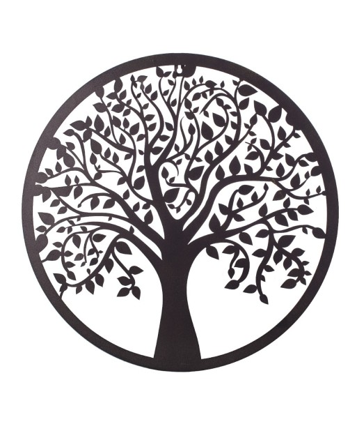 By SIGRIS Colgante Árbol de la Vida Marrón de Metal 50*1*50cm Colgante