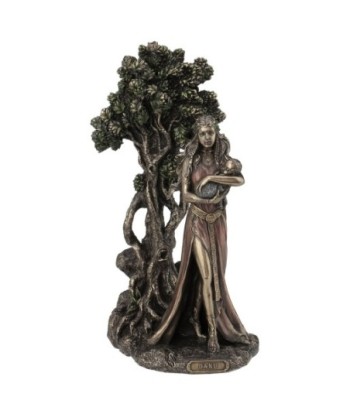 By SIGRIS Figura Diosa Danu Gris de Resina 28X13X15cm Figura Bronce Figuras Decorativas Decoracion Original
