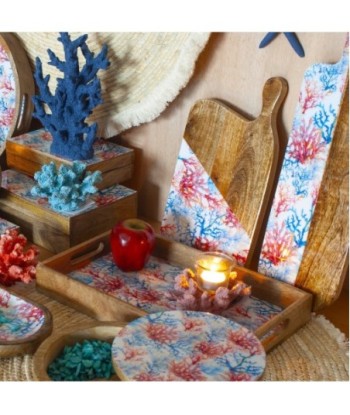 Signes Grimalt By SIGRIS - Tabla cortar coral Azul de Madera | Tabla Tabla De Cortar Madera Tablas De Cortar Madera